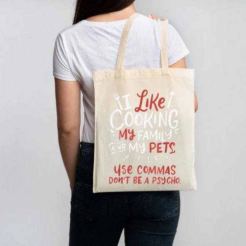 Punctuation Saves Lives I English Grammar Teacher Canvas Tote Bag - teacherstshirts.com AU