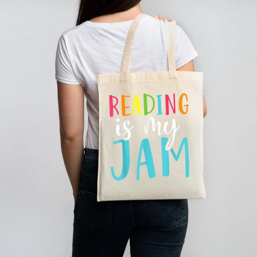 Reading Is My Jam Back To School Teacher Canvas Tote Bag - teacherstshirts.com AU
