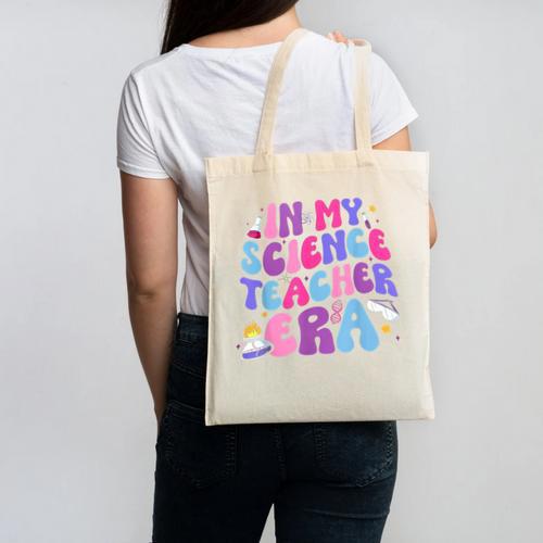 In My Science Teacher Era Teacher Canvas Tote Bag - teacherstshirts.com CA