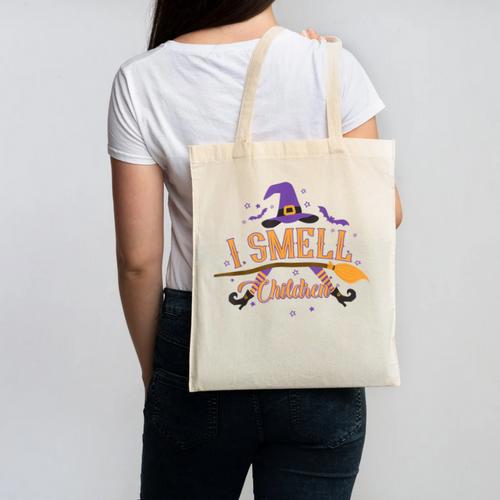 I Smell Children Wicked Cute Kindergarten Teacher Halloween Canvas Tote Bag - teacherstshirts.com UK
