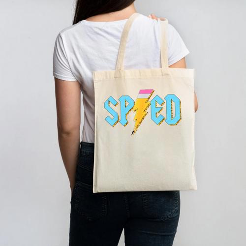 Special Education SPED Rocks Teacher Back To School Rock Canvas Tote Bag - teacherstshirts.com UK