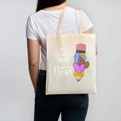 Being A Substitute Teacher Substitute Teaching Canvas Tote Bag - teacherstshirts.com DE