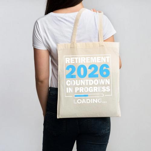 Teacher Retirement Class Of 2026 Loading Retired Canvas Tote Bag - teacherstshirts.com AU