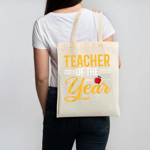 Teacher Of The Year Men Women Teachers Canvas Tote Bag - teacherstshirts.com CA
