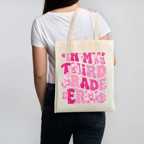 In My Third Grade Era Teachers Women Back To School Girls Canvas Tote Bag - teacherstshirts.com UK