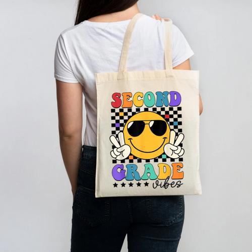 2nd Grade Teacher Shirts First Day Second Grade Shirt Girls Canvas Tote Bag - teacherstshirts.com DE