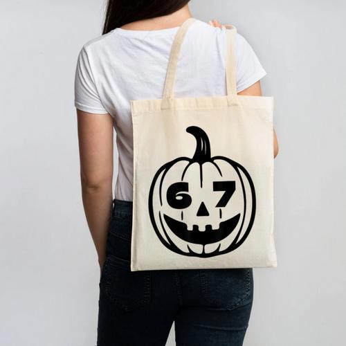 67 Halloween Costume For Students Teachers Brainrot Meme Canvas Tote Bag - teacherstshirts.com AU