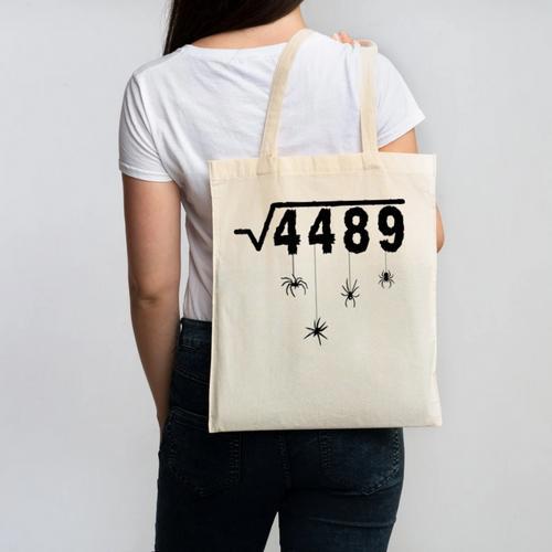 67 Meme Math Teacher 6 7 Halloween Spiders Square Root 4489 Canvas Tote Bag - teacherstshirts.com