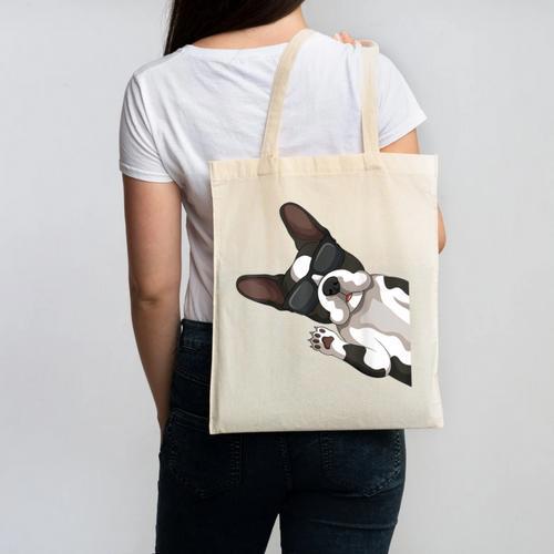 Boston Terrier Bostie Dog Kids Men Canvas Tote Bag - Bostonterriersmerch.com DE
