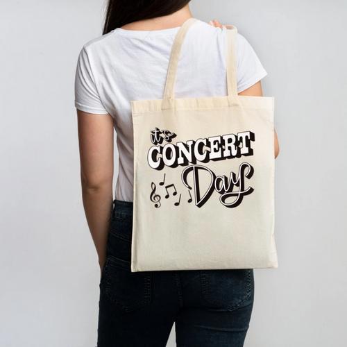 The Concert Day Elementary Music Teacher First Day Of School Canvas Tote Bag - teacherstshirts.com