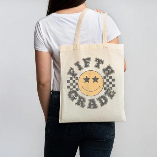 Fifth Grade Teacher First Day Of 5th Grade Back To School Canvas Tote Bag - teacherstshirts.com