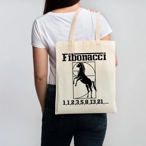 Nerdy Fibonacci Racing Car Horse Math Teacher Men Women Girls Kids Canvas Tote Bag - teacherstshirts.com UK