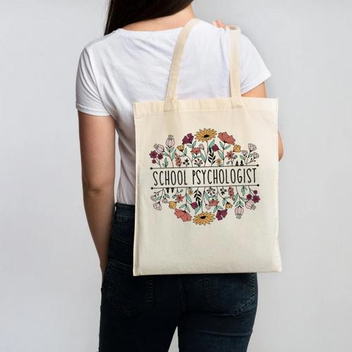 School Psychologist Psychology Teacher Appreciation Canvas Tote Bag - teacherstshirts.com AU