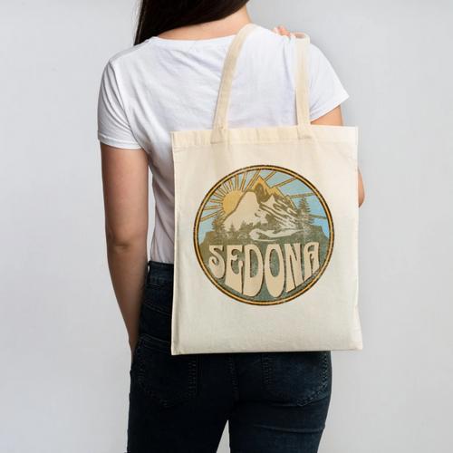 Sedona Arizona Nature Mountains Hiking Outdoors Canvas Tote Bag - Bostonterriersmerch.com UK