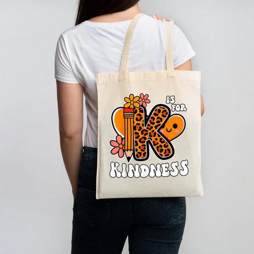 Unity Day Shirt Kindness Orange Teacher Kids Be Kind Canvas Tote Bag - teacherstshirts.com AU