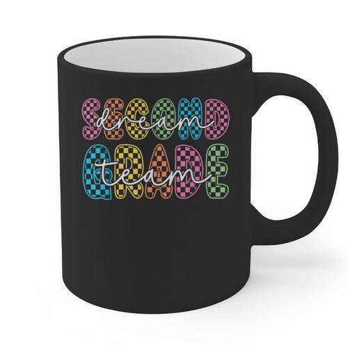 2nd Second Grade Dream Team Teacher First Day Back To School Graphic Print Coffee Mug - teacherstshirts.com