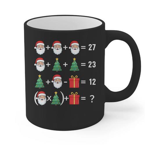 67 Santa Tree Math Teacher Christmas Xmas Humor Graphic Print Coffee Mug - teacherstshirts.com