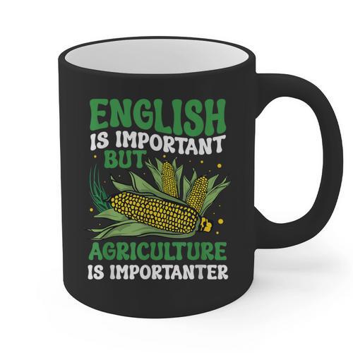 AG Teacher English Is Important But Agriculture Teacher Graphic Print Coffee Mug - teacherstshirts.com AU