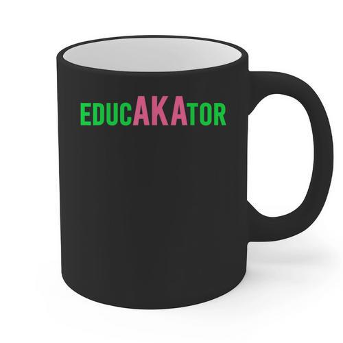Aka Educator Educators & Teacher Crew School Squad Graphic Print Coffee Mug - teacherstshirts.com