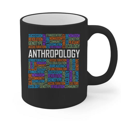Anthropology Words Anthropologist Teacher Graphic Print Coffee Mug - teacherstshirts.com