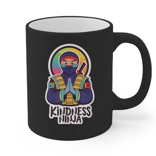 Anti Bullying Kindness Ninja School Teacher Student Graphic Print Coffee Mug - teacherstshirts.com UK