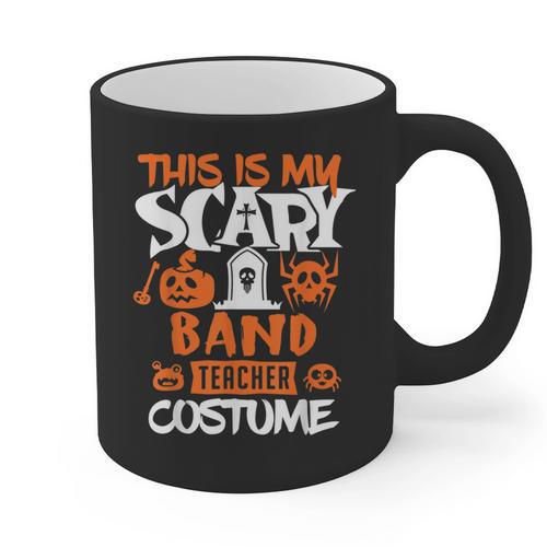 Band Teacher Halloween Shirt Costume School Marching Band For Men Women Graphic Print Coffee Mug - teacherstshirts.com CA