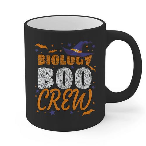 Biology Boo Crew Halloween Biology Teacher Matching For Men Women Kids Graphic Print Coffee Mug - teacherstshirts.com AU