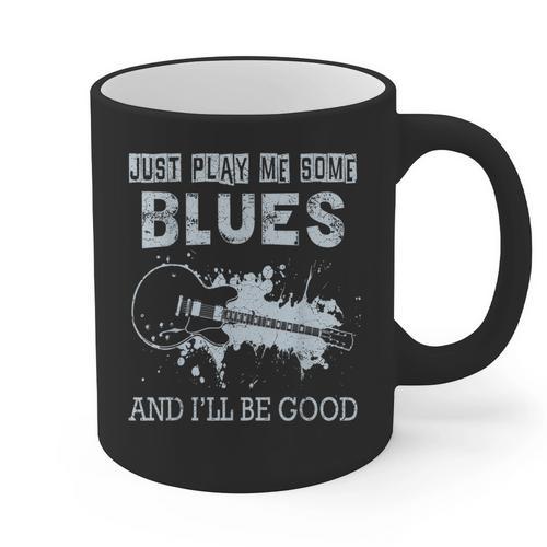 Blues Music Band Lover Vintage Guitar Teacher Blues Graphic Print Coffee Mug - teacherstshirts.com AU