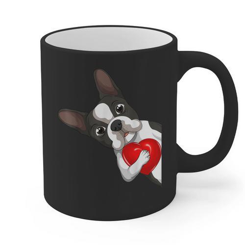 Boston Terrier Bostie Dog Kids Women Girls Graphic Print Coffee Mug - Bostonterriersmerch.com