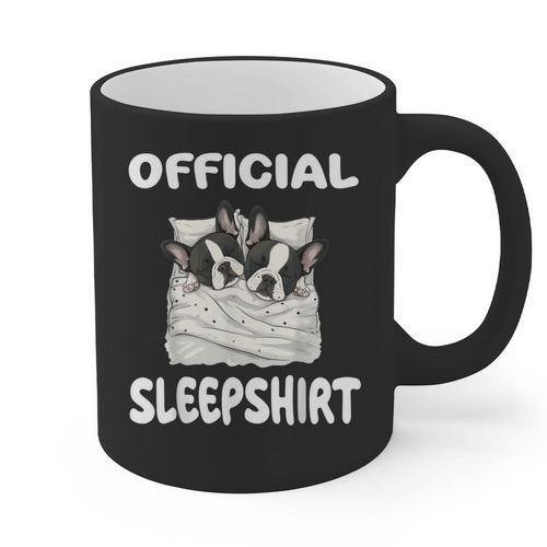 Boston Terrier Dog Official Sleepshirt Pajamas Nightgown For Men Women Girls Kids Graphic Print Coffee Mug - Bostonterriersmerch.com