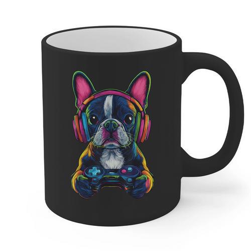 Boston Terrier Lovers Gaming Headphones Boston Terrier Graphic Print Coffee Mug - Bostonterriersmerch.com