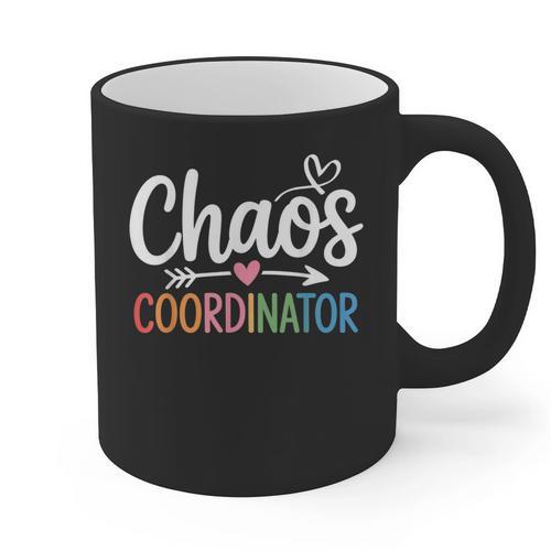 Chaos Coordinator Teacher Student Back To School 2025 Graphic Print Coffee Mug - teacherstshirts.com