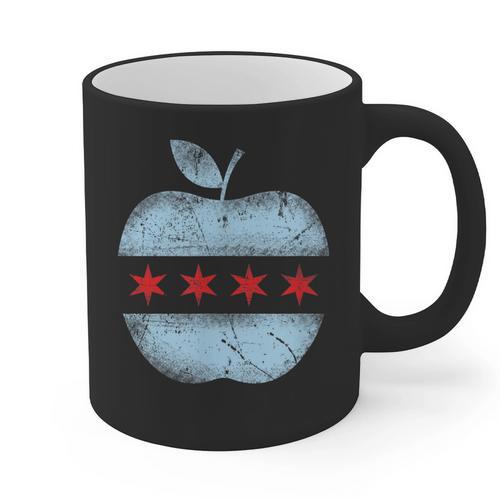 Chicago Flag Teacher School Cute Graphic Print Coffee Mug - teacherstshirts.com UK