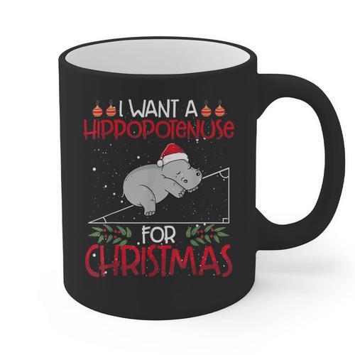 Christmas Math Teacher Hypotenuse Math Hippotenuse Men Women Graphic Print Coffee Mug - teacherstshirts.com