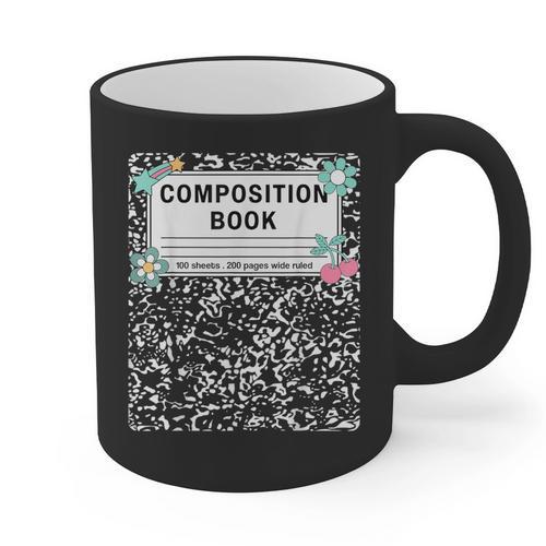 Composition Book Notebook Teachers Matching Group Halloween Graphic Print Coffee Mug - teacherstshirts.com