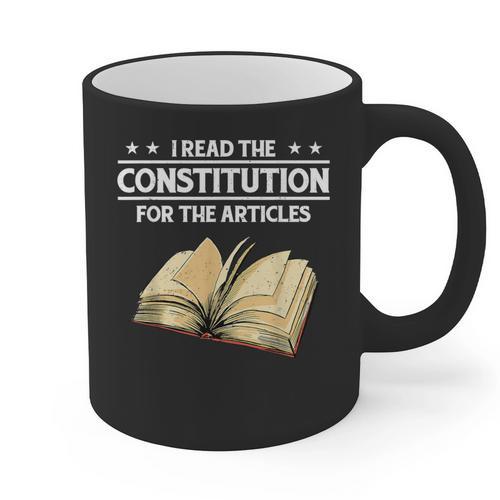 Cool History Teacher Read The Constitution For The Articles Graphic Print Coffee Mug - teacherstshirts.com