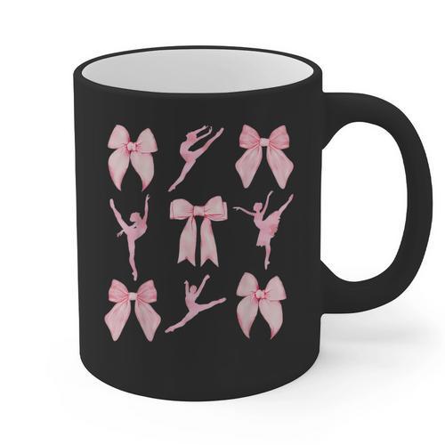 Coquette Bow Ballet Dance Teacher Coquette Women Dancing Graphic Print Coffee Mug - teacherstshirts.com AU