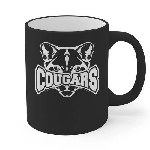 Cougars Teacher Student School Sports Fan Team Spirit Graphic Print Coffee Mug - teacherstshirts.com CA
