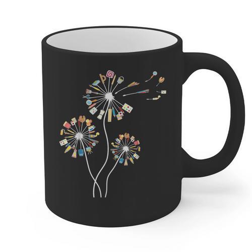 Dandelion Art Shirt For Artist Or Art Teacher Creative Art Graphic Print Coffee Mug - teacherstshirts.com