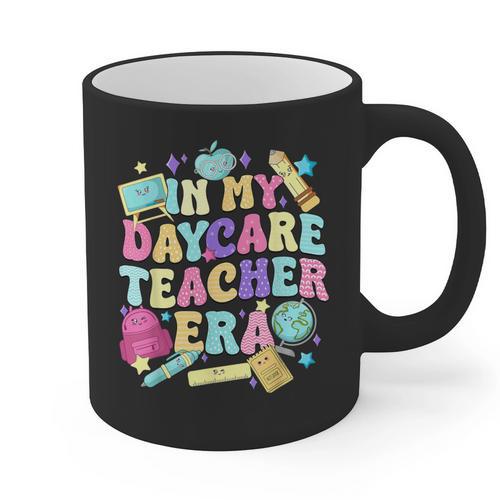 In My Daycare Teacher Era Daycare Provider Kids Graphic Print Coffee Mug - teacherstshirts.com UK