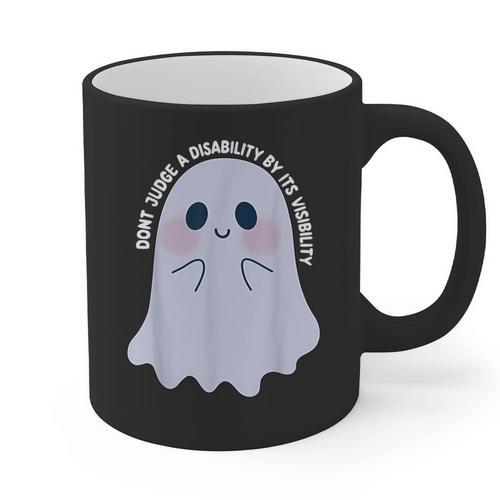 Dont Judge a Disability By Its Visibility Teacher Graphic Print Coffee Mug - teacherstshirts.com UK