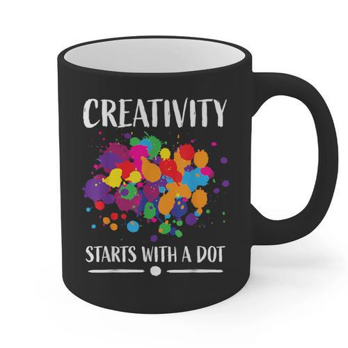 Dot Day Shirt Women Men Kids Girls Boys Teacher 2024 Dot Day Graphic Print Coffee Mug - teacherstshirts.com