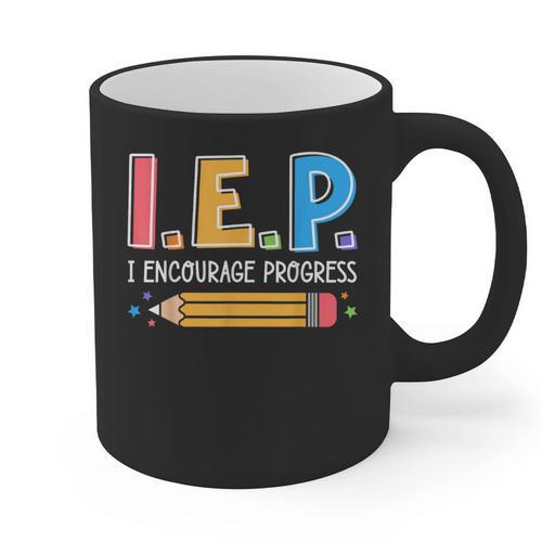 I E P I Encourage Progress Special Education Teacher Graphic Print Coffee Mug - teacherstshirts.com AU