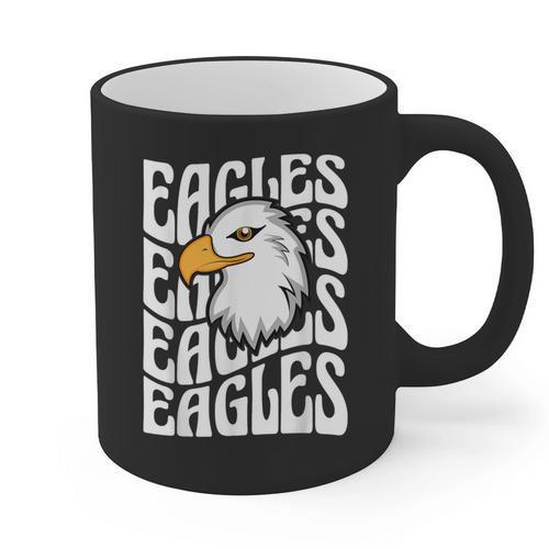 Eagles School Sports Fan Team Spirit Teacher Parent Student Graphic Print Coffee Mug - teacherstshirts.com CA