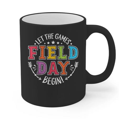 Field Day 2024 Let The Games Begin Teacher Kids Girls Boys Graphic Print Coffee Mug - teacherstshirts.com