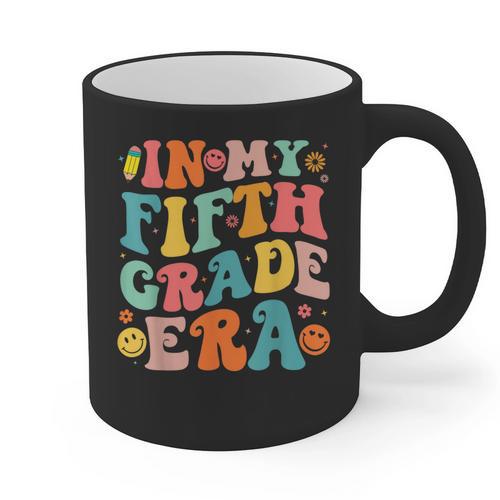 In My Fifth Grade Era 5th Grade Teacher Back To School Graphic Print Coffee Mug - teacherstshirts.com
