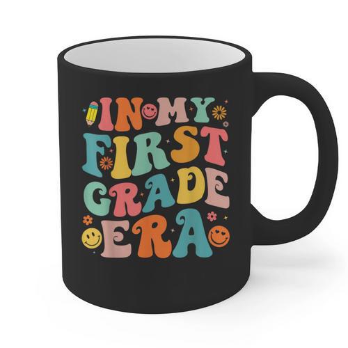 In My First Grade Era 1st Grade Teacher Back To School Graphic Print Coffee Mug - teacherstshirts.com