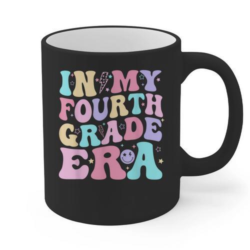In My Fourth Grade Era Girl Back To School 4th Grade Teacher Graphic Print Coffee Mug - teacherstshirts.com DE