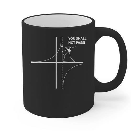 Function Asymptote Geek Math Pun Teacher Graphic Print Coffee Mug - teacherstshirts.com