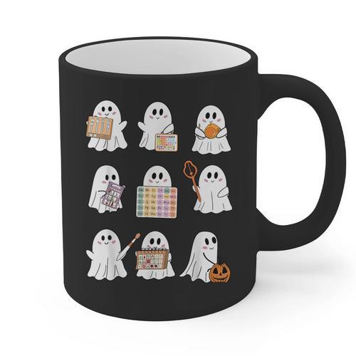 Ghost Speech Therapy Teacher Spooky Season Halloween Graphic Print Coffee Mug - teacherstshirts.com UK